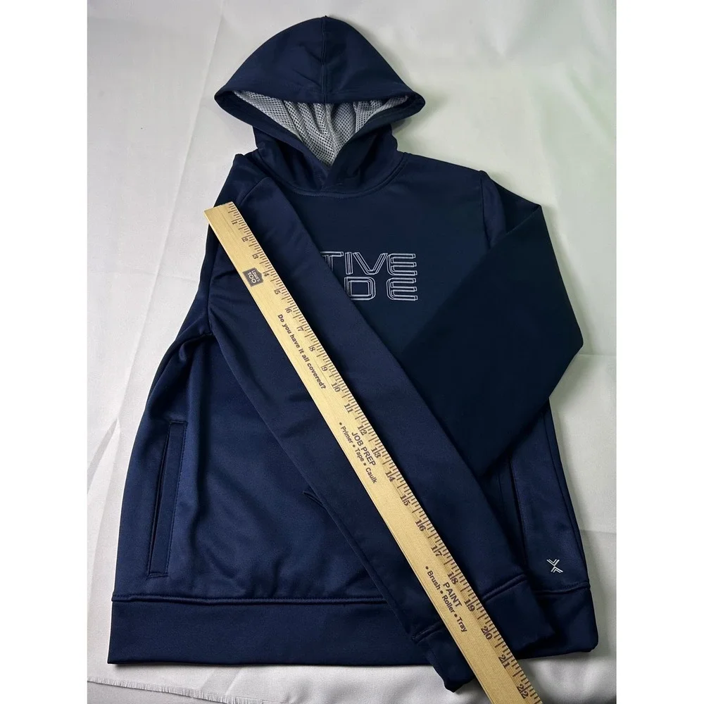 Xersion Active Mode Pullover Hoodie Quick-Dri Kids‎ Blue Sweatshirt Size Medium